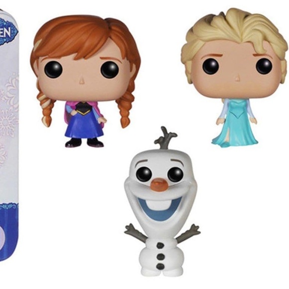 Disney's Frozen Funko Pocket POP Vinyl Figure 3-Pack Tin Elsa, Anna and Olaf - Picture 2 of 5